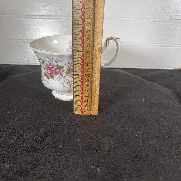 1960 Vintage Royal Albert Tea cup, Saucer, and Dessert Plate, Lavender Rose, - Picture 10 of 10